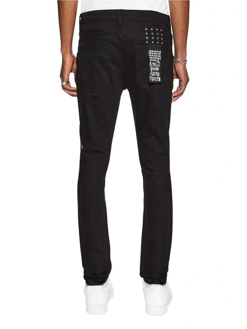 Ksubi van winkle ace black slice skinny jeans black size 32.
